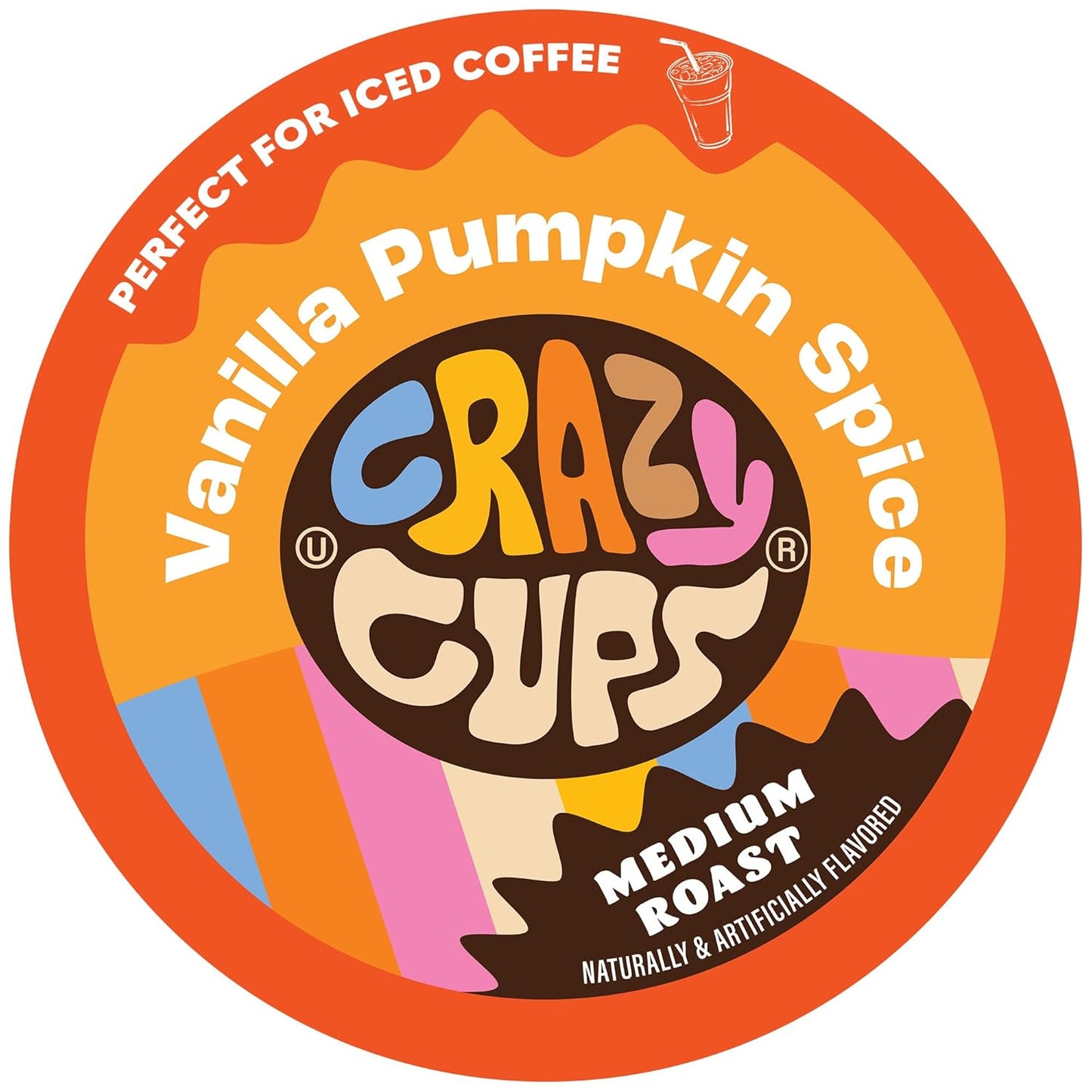 Flavored Coffee Pods, Vanilla Pumpkin Spice Coffee, Single Serve Coffee for Keurig K Cups Machines, Hot or Iced Coffee, Medium Roast Coffee in Recyclable Pods, 22 Count (Pack of 1)