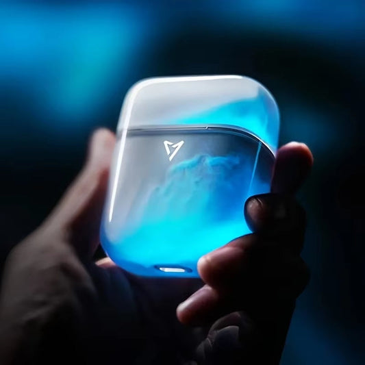 LP1 New Sensorless Delay Active Noise Reduction Sports Gaming Night Light Flowing Sand Wireless Bluetooth Earphones