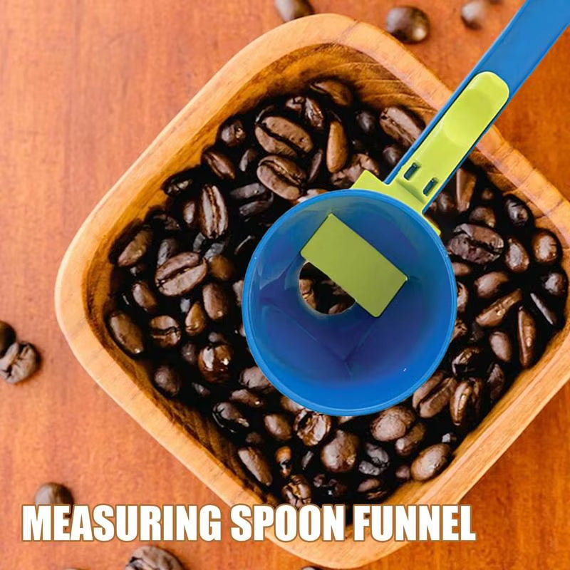Measuring Spoon Funnel Creative Spill Proof Measuring Spoon Funnel Coffee Scoop Funnel Precise Funnel Scooper Kitchen Gadgets