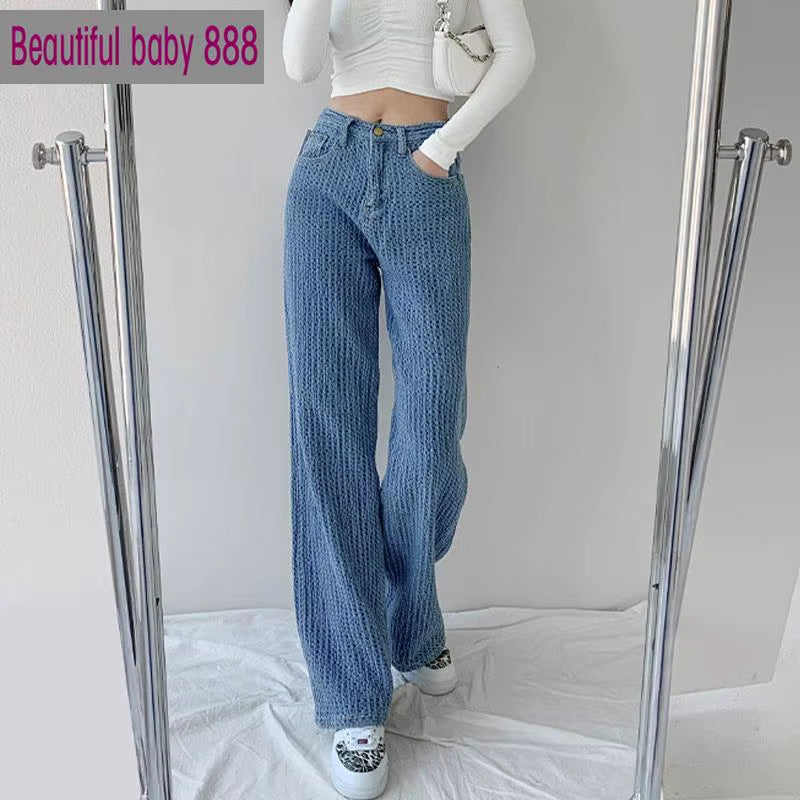 Vintage Y2K Women Jeans Ripped Baggy Boyfriend Jeans Women Summer 2021 Distressed Egirl Harajuku Wide Leg Skater Pants Trousers
