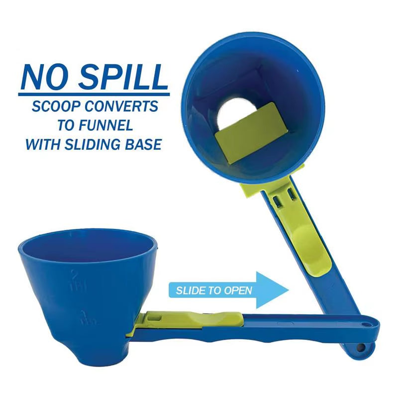 Measuring Spoon Funnel Creative Spill Proof Measuring Spoon Funnel Coffee Scoop Funnel Precise Funnel Scooper Kitchen Gadgets