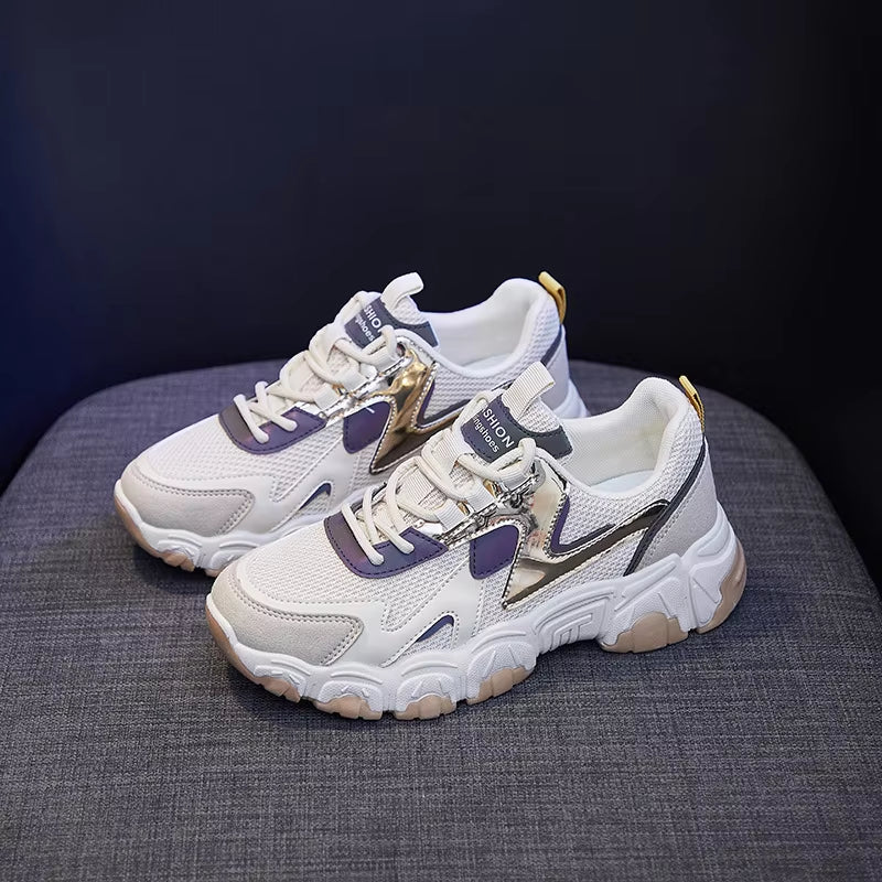Shoes for Women Net Shoes Breathable Student White Shoes Female Daddy Shoes Female Sneakersft521