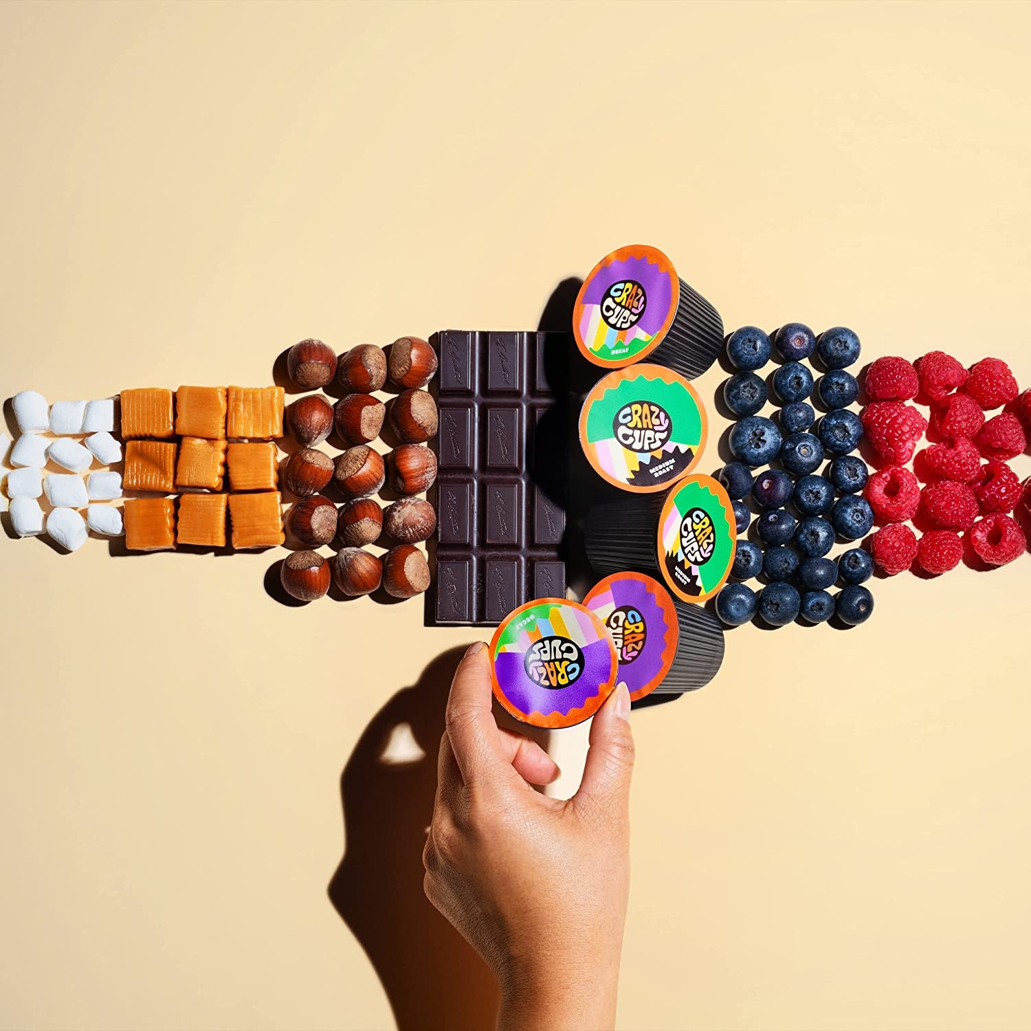 Flavored Coffee for Keurig K-Cup Machines, Chocolate Raspberry Truffle, Hot or Iced Drinks, 22 Count Single Serve, Recyclable Pods