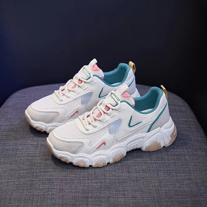 Shoes for Women Net Shoes Breathable Student White Shoes Female Daddy Shoes Female Sneakersft521