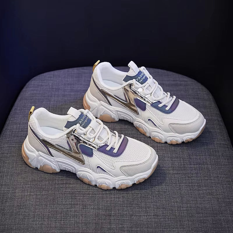 Shoes for Women Net Shoes Breathable Student White Shoes Female Daddy Shoes Female Sneakersft521