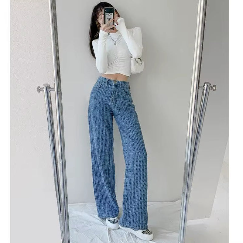 Vintage Y2K Women Jeans Ripped Baggy Boyfriend Jeans Women Summer 2021 Distressed Egirl Harajuku Wide Leg Skater Pants Trousers