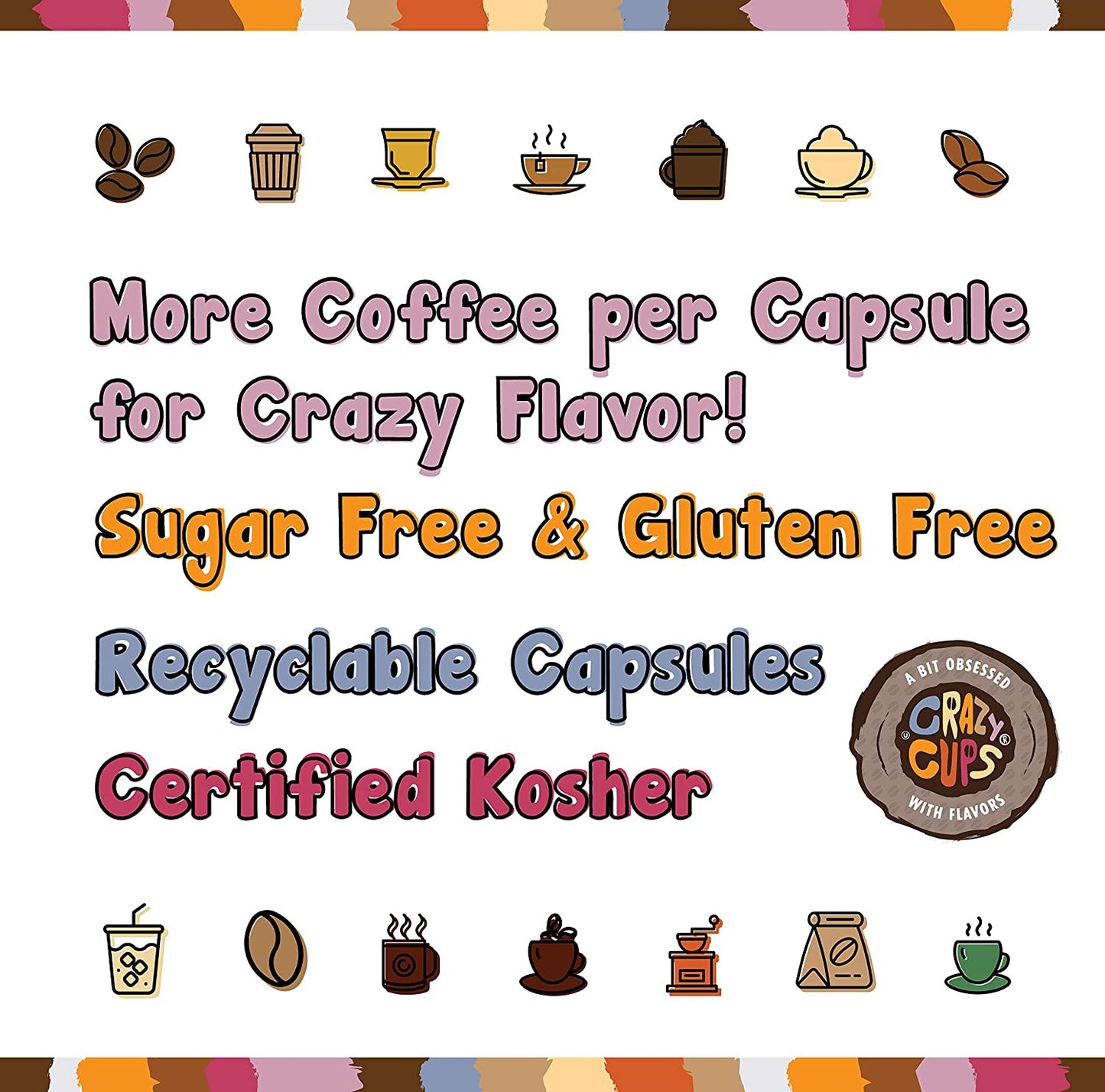 Flavored Coffee Pods, Berries & Cream, Single Serve Keurig K Cups Machines, Hot or Iced & Medium Roast Coffee in Recyclable Pods, 22 Count (Pack of 1)
