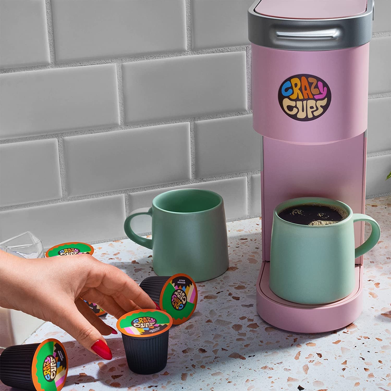 Flavored Coffee for Keurig K-Cup Machines, Chocolate Raspberry Truffle, Hot or Iced Drinks, 22 Count Single Serve, Recyclable Pods