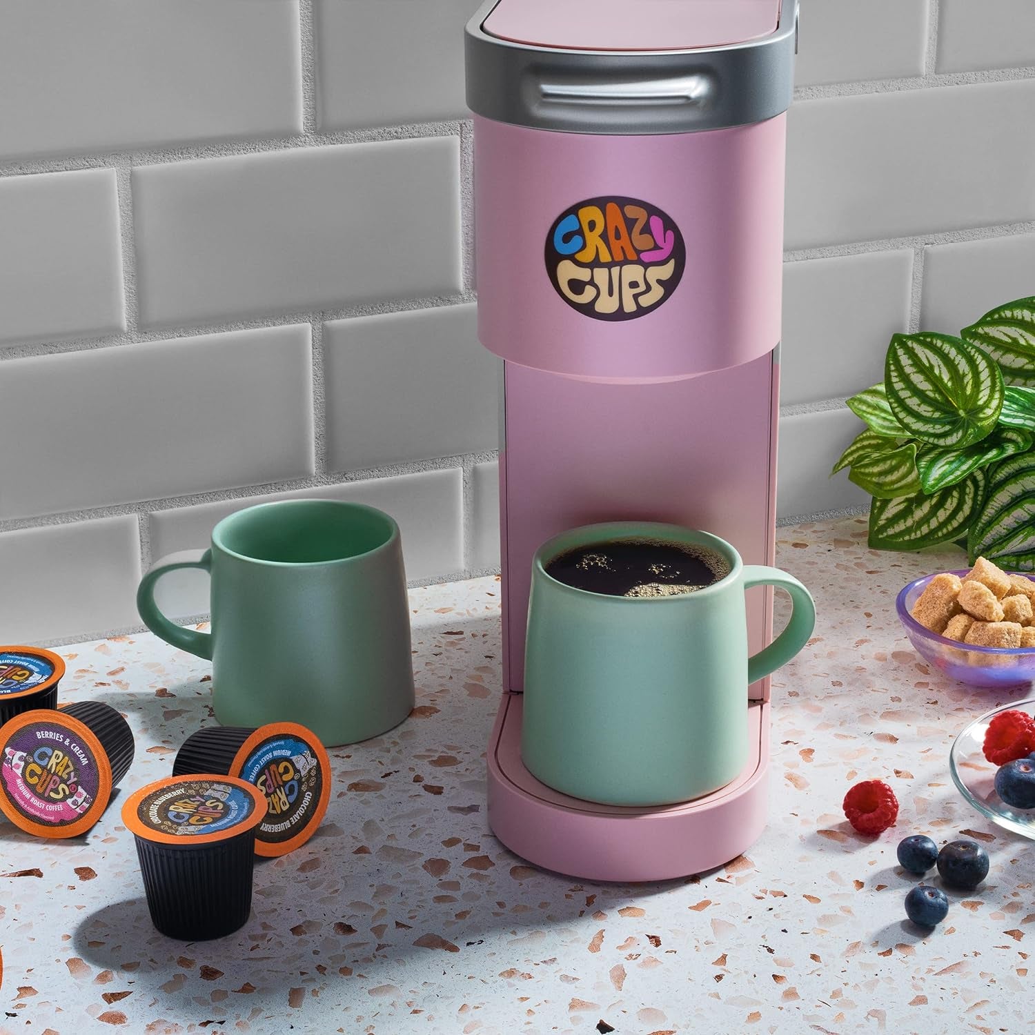 Flavored Coffee Pods, Berries & Cream, Single Serve Keurig K Cups Machines, Hot or Iced & Medium Roast Coffee in Recyclable Pods, 22 Count (Pack of 1)