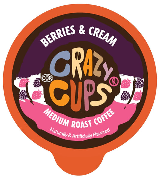 Flavored Coffee Pods, Berries & Cream, Single Serve Keurig K Cups Machines, Hot or Iced & Medium Roast Coffee in Recyclable Pods, 22 Count (Pack of 1)