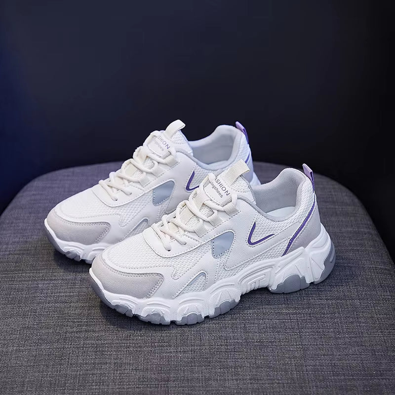 Shoes for Women Net Shoes Breathable Student White Shoes Female Daddy Shoes Female Sneakersft521
