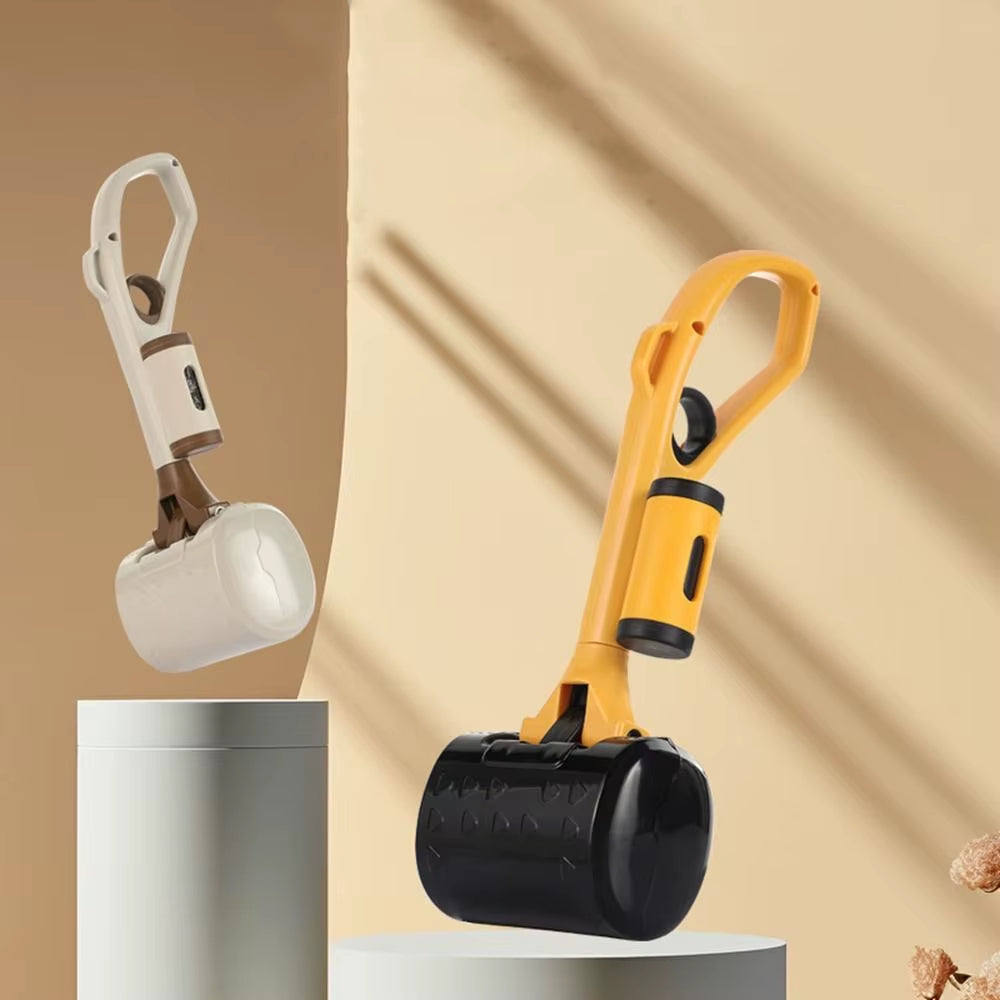 Convenient Plastic Dog Toilet Picker Odorless Lightweight Dog Poop Clip Easy Clean-Up with Handle Dog Poop Scooper Dog Walking