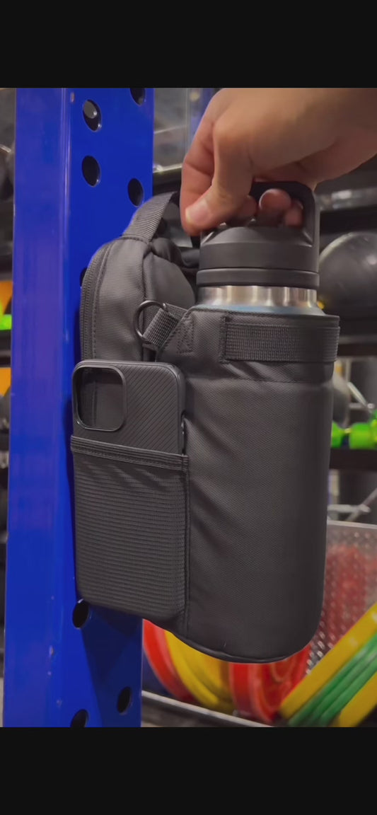 Magnetic Water Bottle Bag - Gym-Specific Water Cup Holder with Strong Magnet for Outdoor Sports and Activities